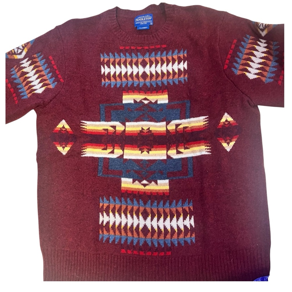 Pendleton Chief Joseph 100% Lambswool Graphic Pri… - image 6